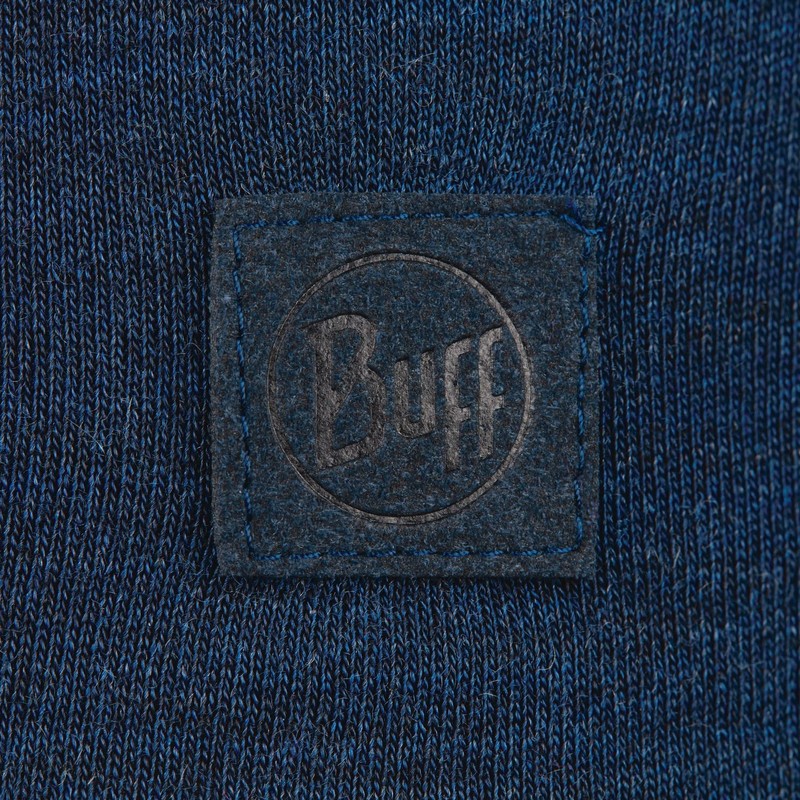 Buff Unisex Solid Heavyweight Slouchy Merino Wool Hat, Solid Denim,