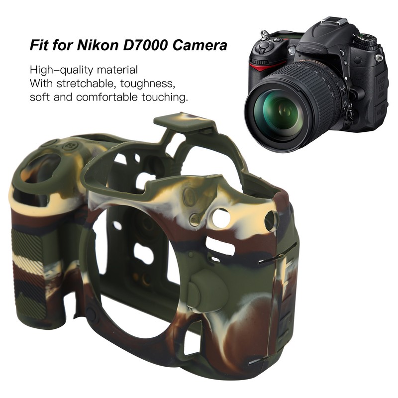 Camera Protective Shell Silicone Case Cover Fit for Nikon D7000
