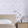 CRE8TIVE White Wallpaper Peel and Stick Embossed Silk White Contact