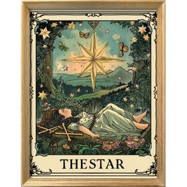 Leczany Cross Stitch Patterns Stamped Kit for Beginners | Embroidery Supplies DIY Craft Kit Starter Needlepoint for Adults or Kids | 11CT, 3 Strands | The Star 15.8x20.9 inches