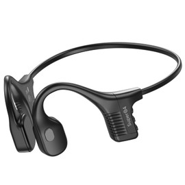 YouthWhisper Bone Conduction Headphones Swimming IP68 Waterproof Bluetooth Headphones with 32GB MP3 Player Open Ear Wireless Headsets Underwater Clear Calls Large Battery for Running Cycling Workouts