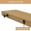 6pcs Wall Shelf Brackets Heavy Duty Floating Shelf Bracket Hidden,Invisible