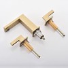 sumerain Brushed Gold 8 Inch Widespread Bathroom Faucet 2 Handle