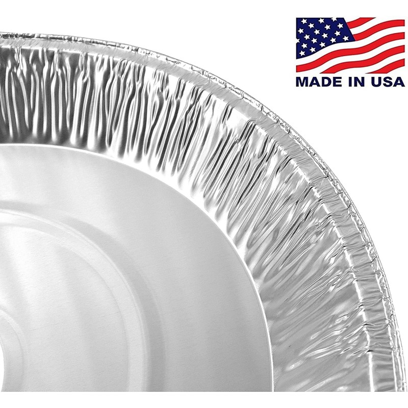 PACTOGO 12" Aluminum Foil Pie Pan Extra-Deep Disposable Tin Plates