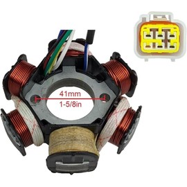 MRS Coolster MaxTrade Ignition Stator Magneto with 6 Coil Pole for 110cc 125cc ATV DIRT PIT BIKE GO KART QUAD 3050B 3050C 3050D 3125A2 3125C-2 3125CX-2 3125CX-3 3125R 3125XR8-U2 3125XR8-U-S