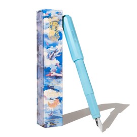 Ferris Wheel Press Carousel Fountain Pen Acrylic Blend Body Air-sealed Click Locking Cap Feathered Flight Blue Medium Nib