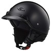 LS2 Helmets Bagger Motorcycle Half Helmet (Gloss Black - Medium)