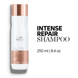 Wella Professionals Fusion Intense Repair Shampoo for Damaged Hair | Repairs, Strengthens & Protects Against Breakage for Smooth, Silky Hair | 8.4 Fl Oz