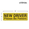 2pcs New Driver Sticker Please Be Patient Decal | Self