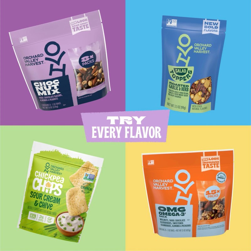 Orchard Valley Harvest Chocolate Raisin Nut Trail Mix Pack of