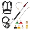 M MINGLE Telescoping Pressure Washer Wand, 20 Feet Aluminum High