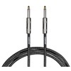 Cascha Standard Line Guitar Cable, Straight, Black Tweed, 9 m