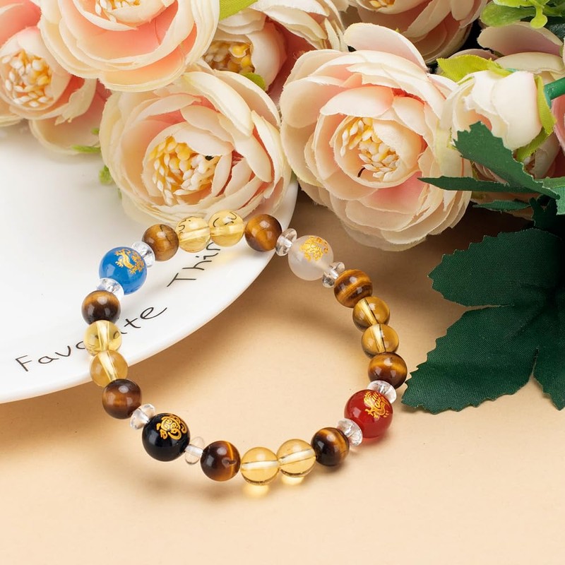 SMART DK Feng Shui Wealth Bracelets Natural Citrine Crystal Bracelet