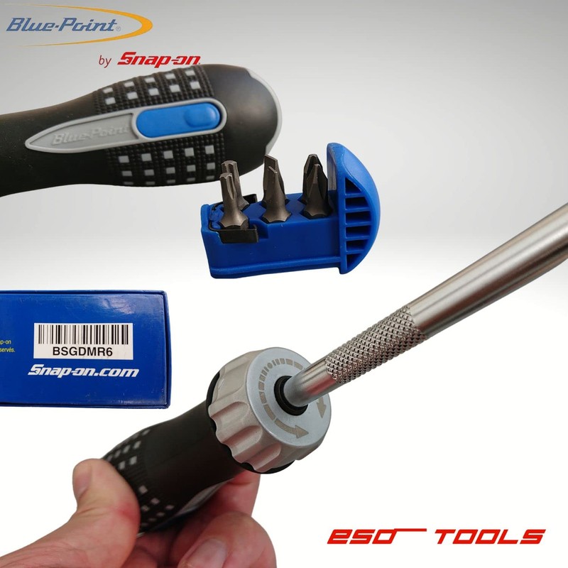 Blue Point Ratchet Screw Driver with bits ratcheting Screwdriver