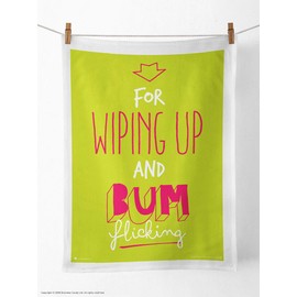 Brainbox Candy Bum Flicking Tea Towel