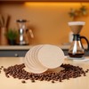 100 Pcs No.6 Coffee Filters, Moka Pot Filter Paper, Natural