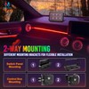 MICTUNING P1s RGB 6 Gang Switch Panel, Multifunction Toggle Momentary
