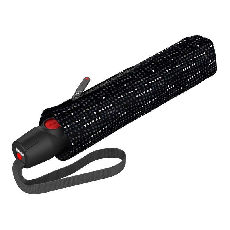 Knirps T.200 Medium Duomatic Domino Black, Black