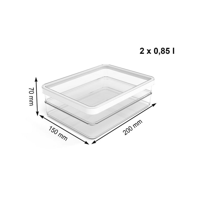 Rotho Loft Premium Food Centre Food Center, 2 x 0.85
