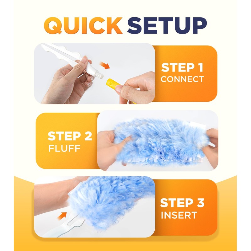 Heavy Duty Duster Refills for Swiffer Duster, 20 Count Duster