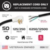 Iron Forge Cable NEMA 6-50 Extension Cord with Open End