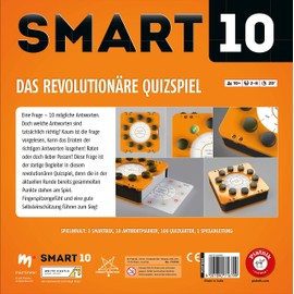 Piatnik Piatnik 7167 - Smart 10 | Das revolutionäre Alleswisser Brettspiel I Für die Quizfreunde | Wer ist der Quizkönig | Ab 12 Jahren | Wissenfragen von A - Z | Für Unterwegs und Zuhause
