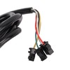 1 Pair Handlebar Throttle Grip Universal LED Display Wire Twist