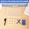 XIHIRCD 9pcs Hearing Amplifier Domes and Cleaning Kit for Audien