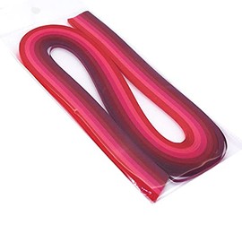 ODETOJOY Red-Tone Pestel Color Quilling Paper Strips 10mm -Versatile Quilling Strips Set for Beginner and Pro Crafters Paper Filigree (Gradient red)