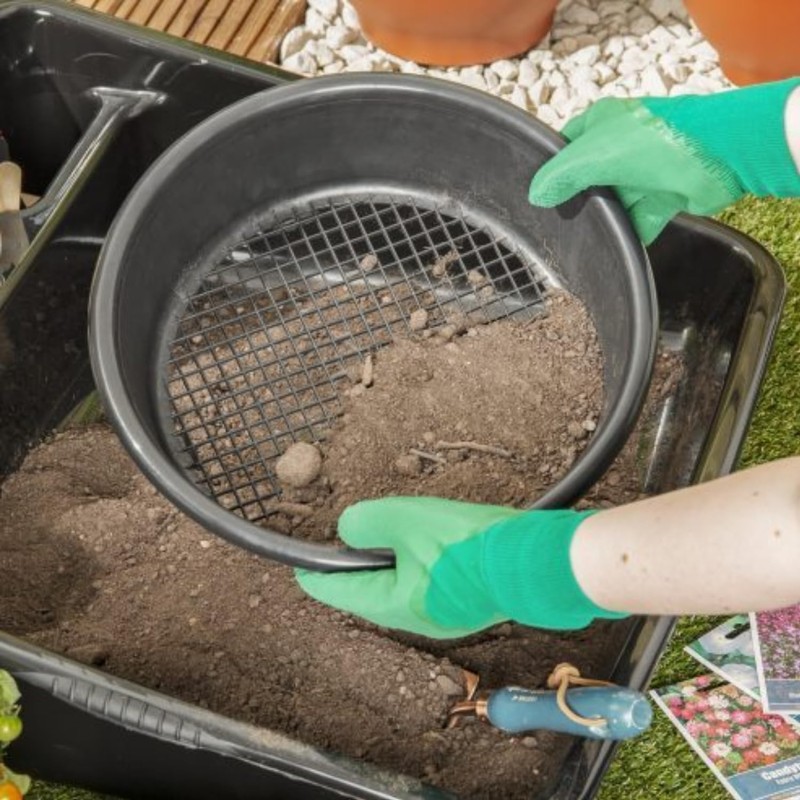 Wham Large Plastic Round Garden Sieve Riddle Riddler Soil Sifter