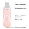 Ultrasonic Skin Scrubber Face Cleaning Vibration Massage Home Beauty MachinePink