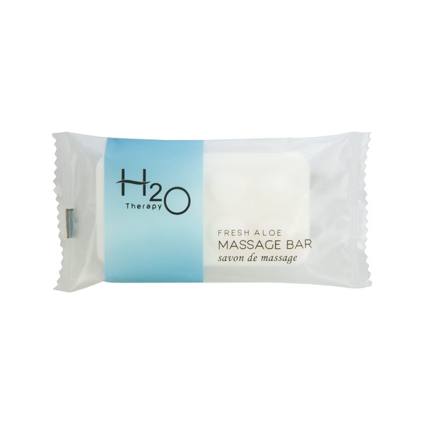 H2O Therapy Bar Soap, Travel Size Hotel Amenities, 1 oz (Case of 400)