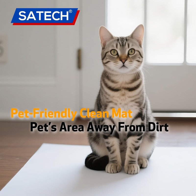 SATECH Sticky/Tacky/Adhesive Heavy Duty Mat 13" x 17" with Non-Slip