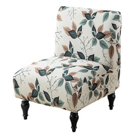 Eco-Ancheng Armless Chair Slipcover Removable Armless Accent Chairs Covers Washable Armless Slipper Chair Slipcover Printed Armless Chair Furniture Protector Covers for Living Dining Room Hotel