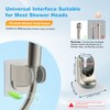 Hibbent 2 Pack Shower Head Holder, Strong Adhesive and Waterproof