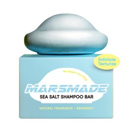 MARS MADE Sea Salt Shampoo Bar 2.0 - Hydrating & Moisturizing Natural Hair Soap for Volume & Scalp Nourishment - Solid Shampoo for All Hair Types (120g, 4.23oz)
