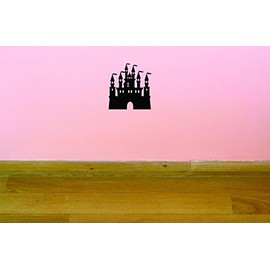 Decals Princess Castle Wall Art Size 12 Inches X 12 Inches 22 Colors Available