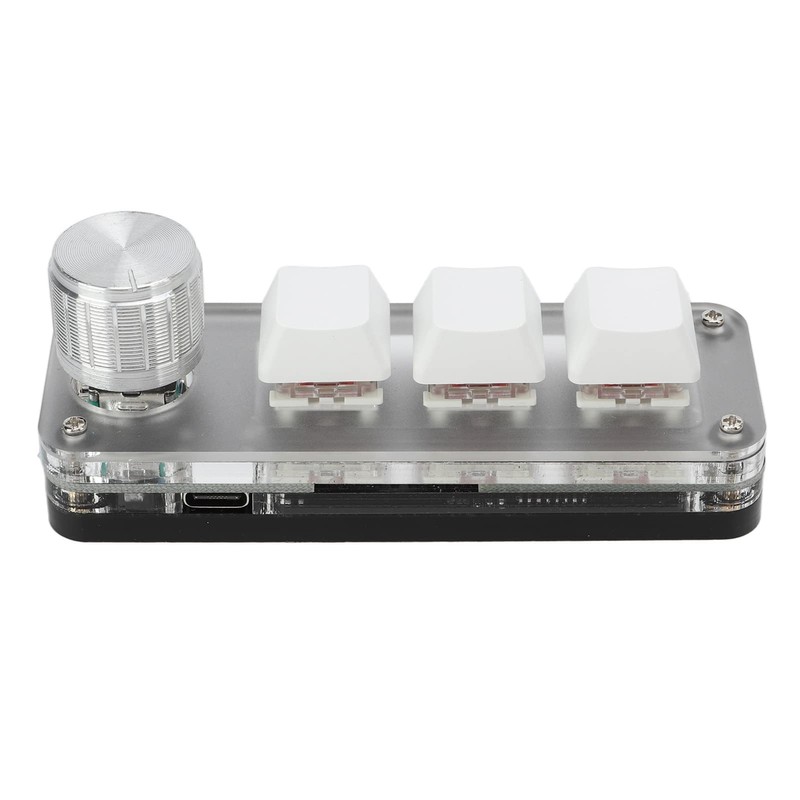 Yoidesu Mini 3 Key Keypad with Knob, One Handed Macro
