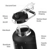 WINSA 100 oz Glass Water Bottle with Straw, 3 Liter,