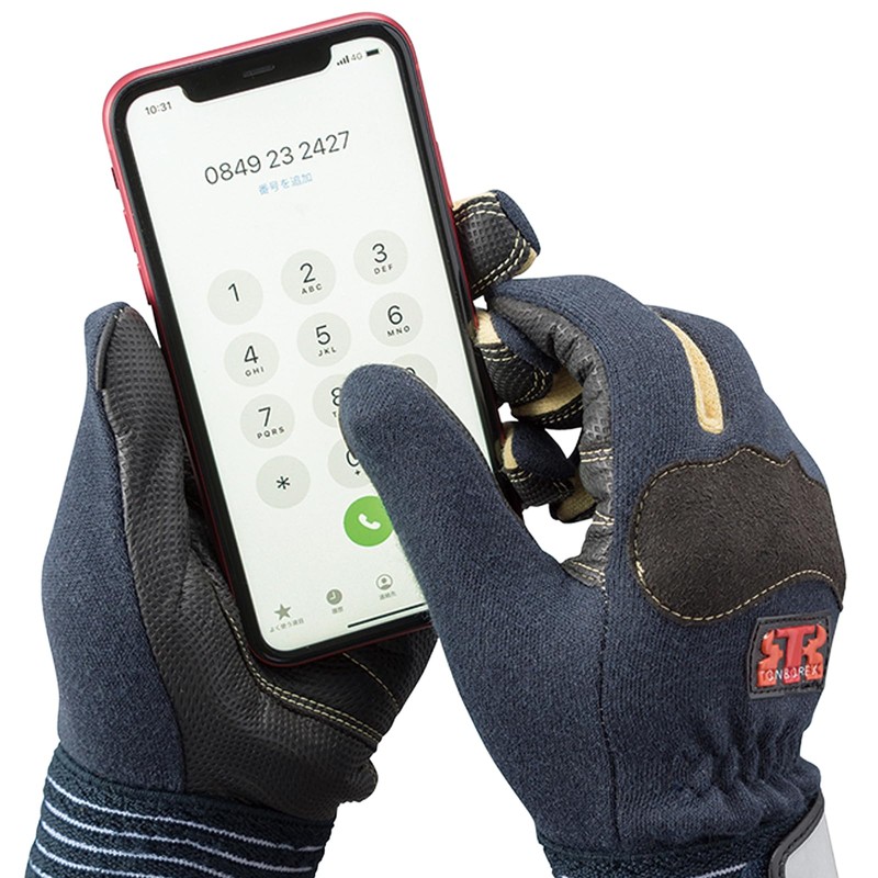 [TONBOREX] Kevlar Fiber Reflective Gloves K-703 Orange L Size (Tonbolex)