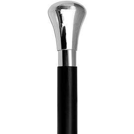 AnNafi® Walking Cane Wooden Black Decorative with Nickel Plated Brass Knob Handle | Classic Walking Sticks for Men | Vintage Antique Victorian Lightweight | Handmade Classic Folding Walking Cane