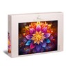 Ulmer Puzzleschmiede - 1000 Piece Puzzle Neon Mandala - Flower