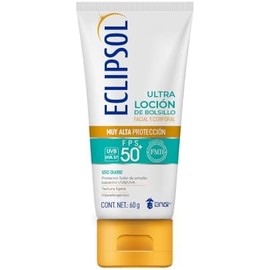 Eclipsol - Ultra Loción FPS 50 de Bolsillo, Protector Solar Facial, 60 g