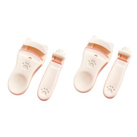 FOMIYES 4pcs Ergonomic Lash Curler for Asian Eyes Natural Curling Tool Travel Eyelash Applicator