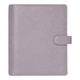 Filofax Norfolk Organizer, Pocket Size, Taupe - Soft, Full-Grain Leather, Six Rings, Week-to-View Calendar Diary, Multilingual, 2025 (C022641-25)