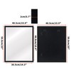 CRUGLA 2 Packs 16x20 Rectangle Wall Mirrors Black Hanging Mirror