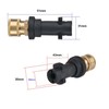 M&M Smartek Quick Coupling Connection Bayonet Adapter 1/4 Inch for