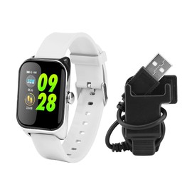 Waterproof Bluetooth Pedometer Wristband, Blood Pressure Sleep Monitor Smart Bracelet (White)