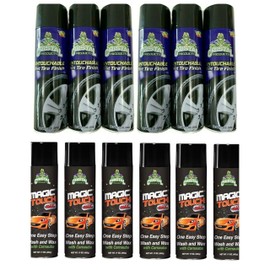 Set of 6 Magic Touch Wax and 6 Untouchable Wet Tire Shine Cristal Products