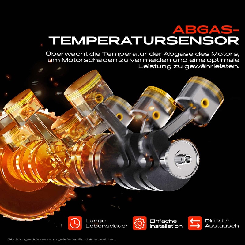 Frankberg Exhaust Gas Temperature Sensor Before Turbocharger Compatible with A3